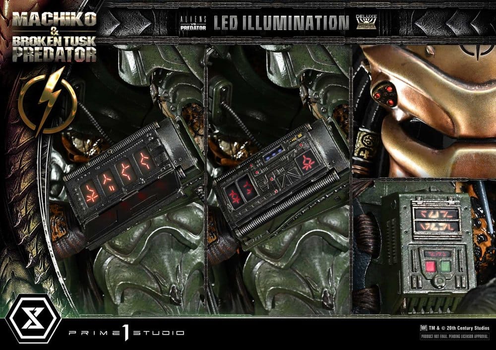 Aliens vs. Predator (Comic) Ultimate Premium Masterline Statue 1/4 Machiko & Broken Tusk Predator Deluxe Version 84 cm