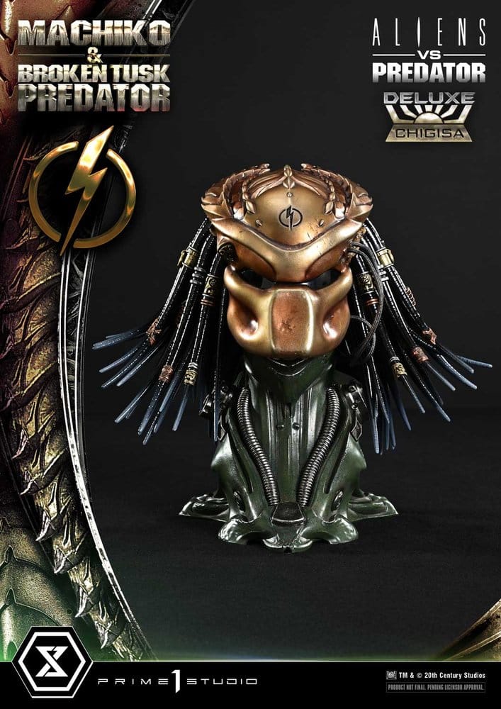 Aliens vs. Predator (Comic) Ultimate Premium Masterline Statue 1/4 Machiko & Broken Tusk Predator Deluxe Version 84 cm
