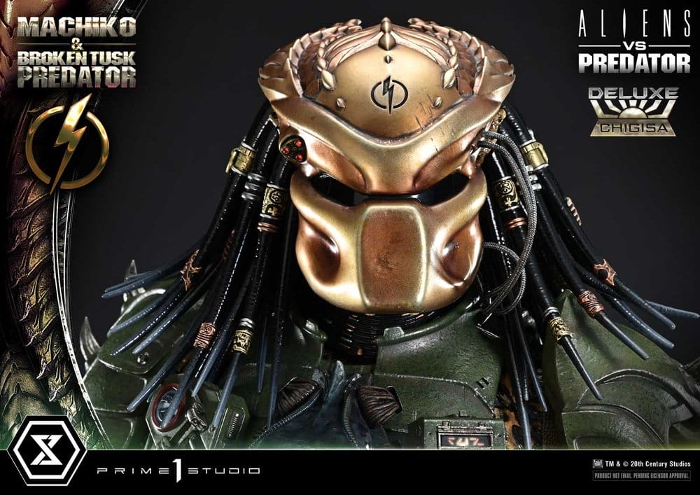 Aliens vs. Predator (Comic) Ultimate Premium Masterline Statue 1/4 Machiko & Broken Tusk Predator Deluxe Version 84 cm