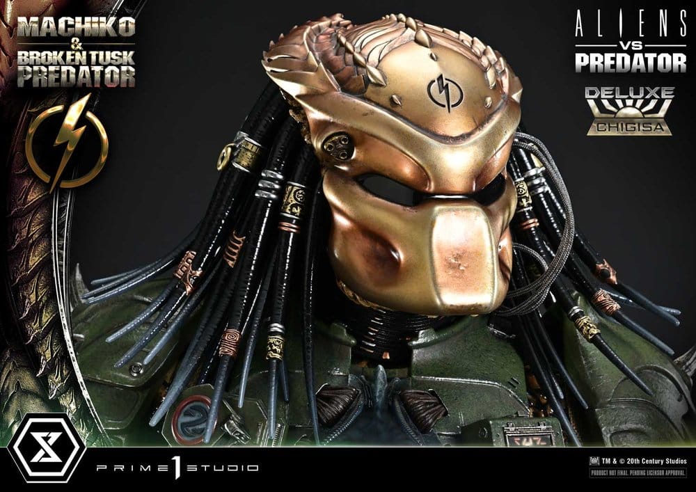 Aliens vs. Predator (Comic) Ultimate Premium Masterline Statue 1/4 Machiko & Broken Tusk Predator Deluxe Version 84 cm
