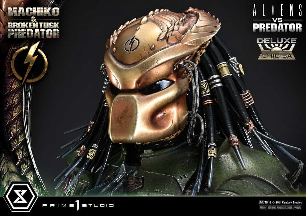 Aliens vs. Predator (Comic) Ultimate Premium Masterline Statue 1/4 Machiko & Broken Tusk Predator Deluxe Version 84 cm