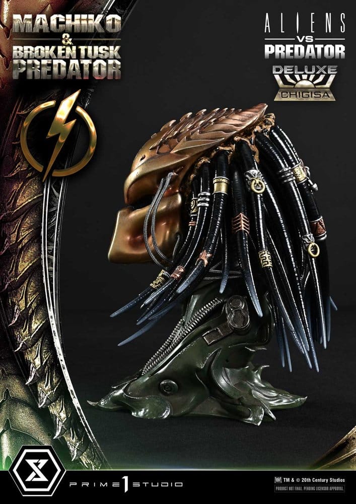 Aliens vs. Predator (Comic) Ultimate Premium Masterline Statue 1/4 Machiko & Broken Tusk Predator Deluxe Version 84 cm
