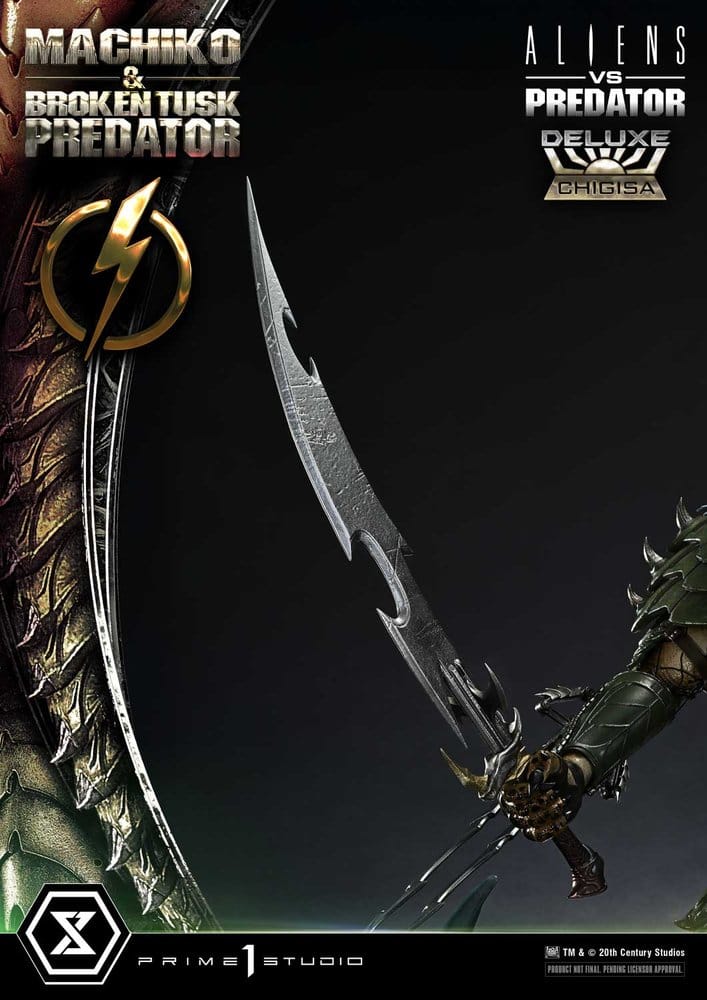 Aliens vs. Predator (Comic) Ultimate Premium Masterline Statue 1/4 Machiko & Broken Tusk Predator Deluxe Version 84 cm