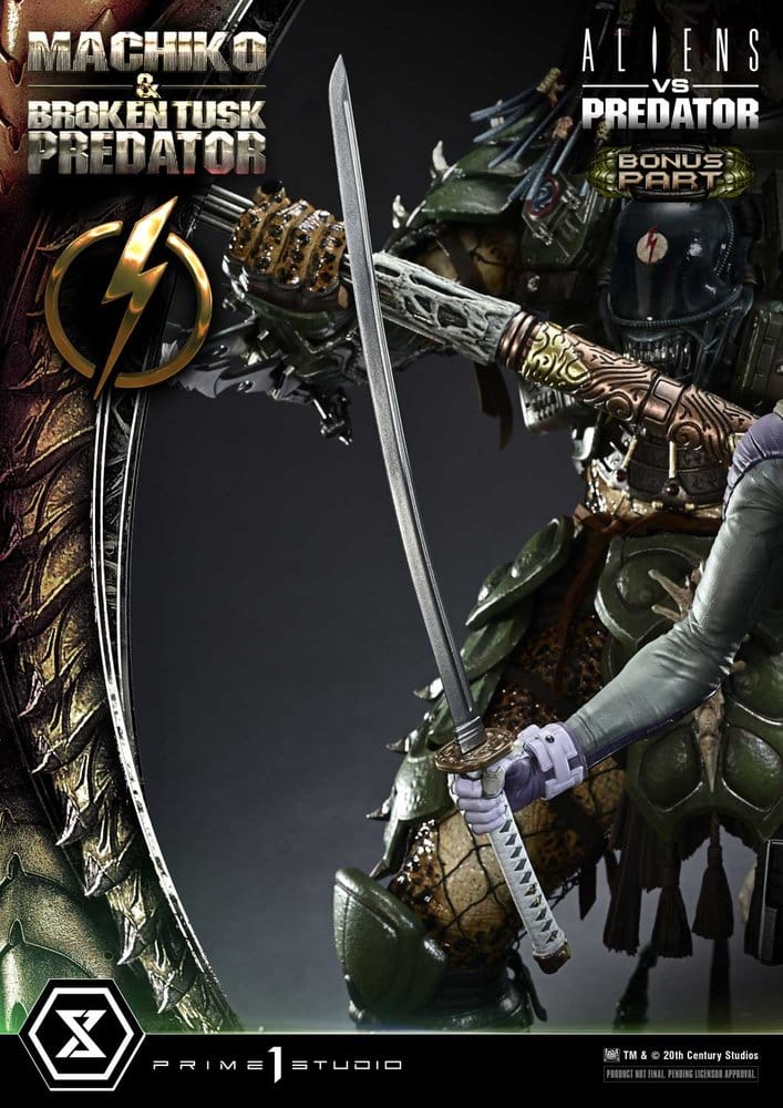 Aliens vs. Predator (Comic) Ultimate Premium Masterline Statue 1/4 Machiko & Broken Tusk Predator DX Bonus Version 84 cm