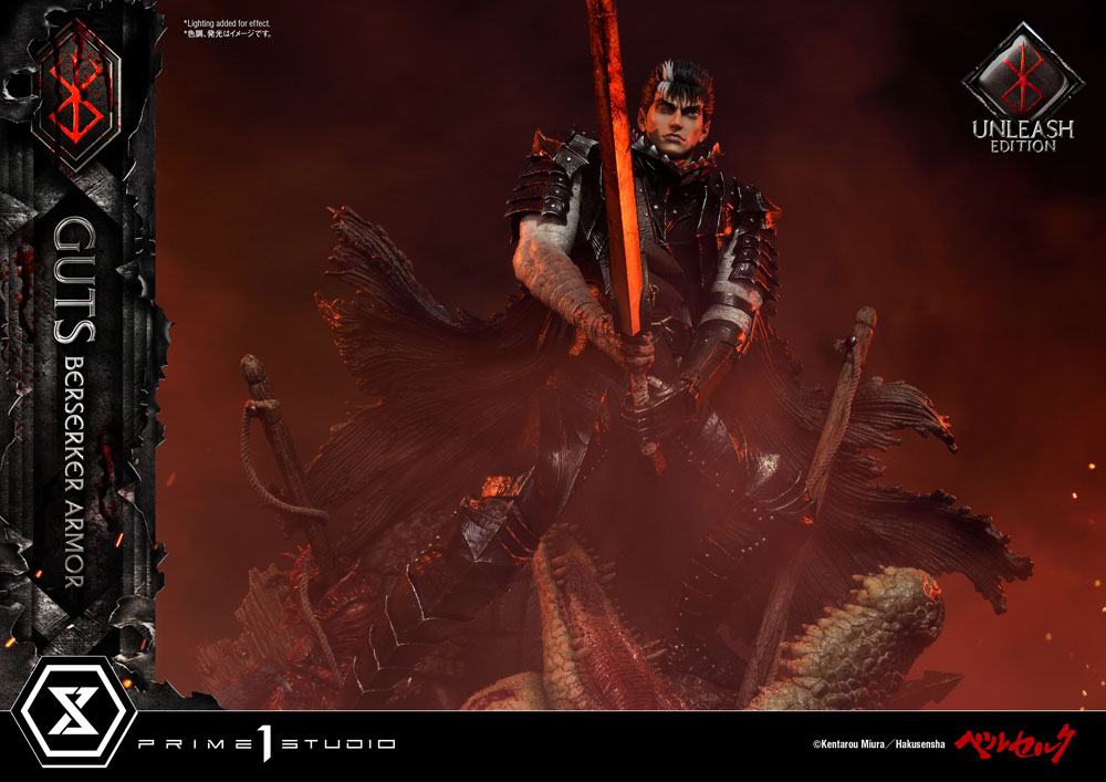 Berserk statuette 1/4 Guts Berserker Armor Unleash Edition Deluxe Version 91 cm
