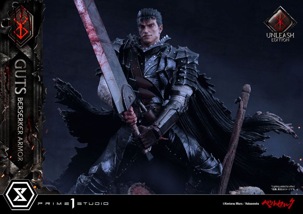 Berserk statuette 1/4 Guts Berserker Armor Unleash Edition Deluxe Version 91 cm