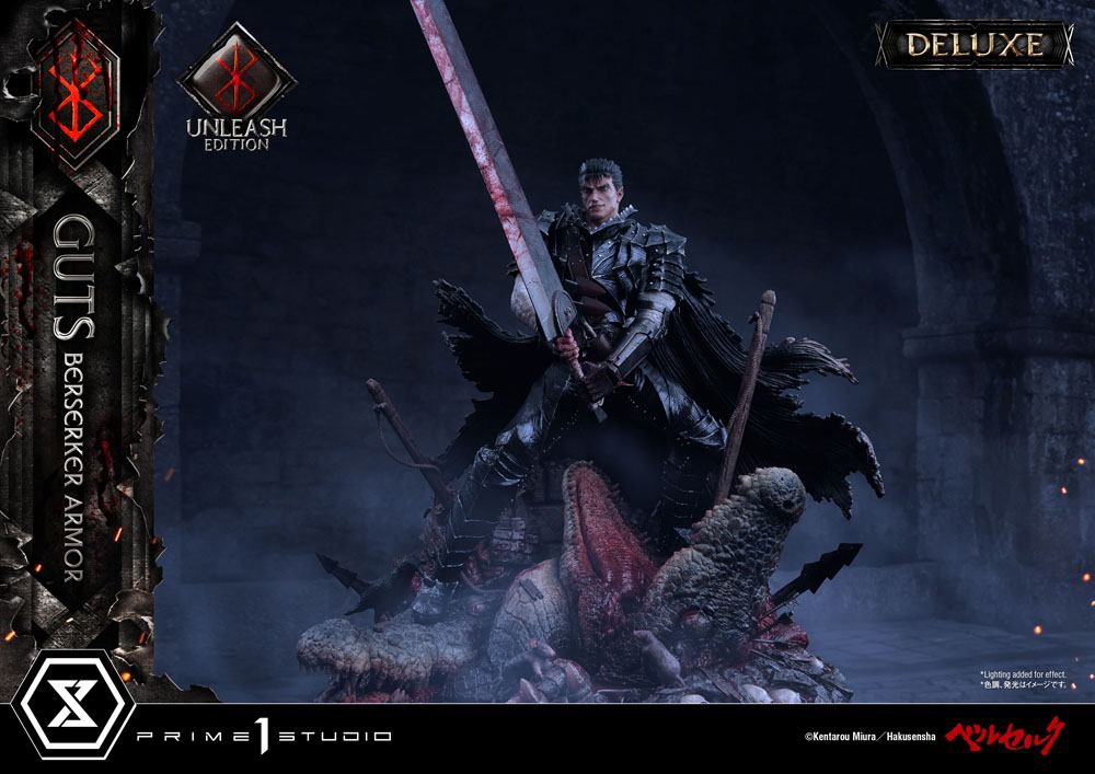 Berserk statuette 1/4 Guts Berserker Armor Unleash Edition Deluxe Version 91 cm