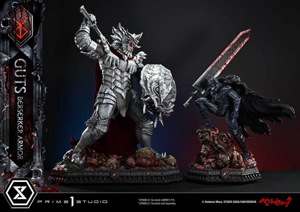 Berserk statuette Ultimate Premium Masterline Series 1/4 Guts, Berserker Armor Grunbeld vs. Guts 94 cm