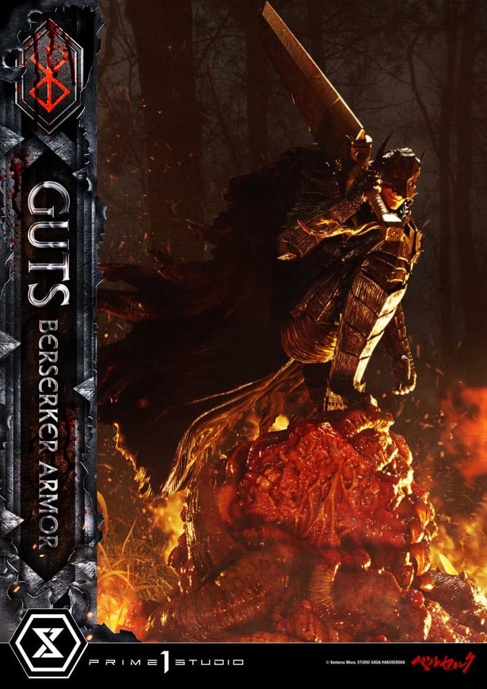 Berserk statuette Ultimate Premium Masterline Series 1/4 Guts, Berserker Armor Grunbeld vs. Guts 94 cm