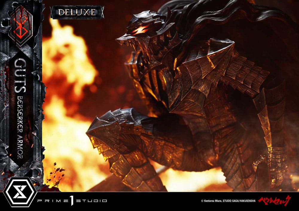 Berserk statuette Ultimate Premium Masterline Series 1/4 Guts, Berserker Armor Grunbeld vs. Guts Deluxe Version 94 cm