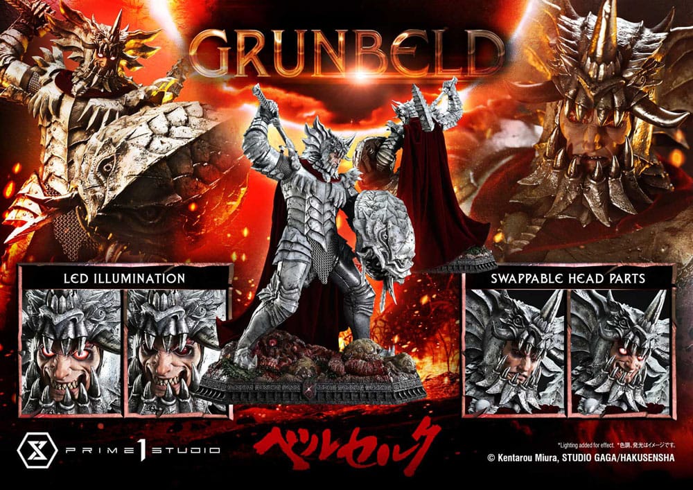 Berserk statuette Ultimate Premium Masterline Series 1/4 Grunbeld Grunbeld vs. Guts Bonus Version 107 cm