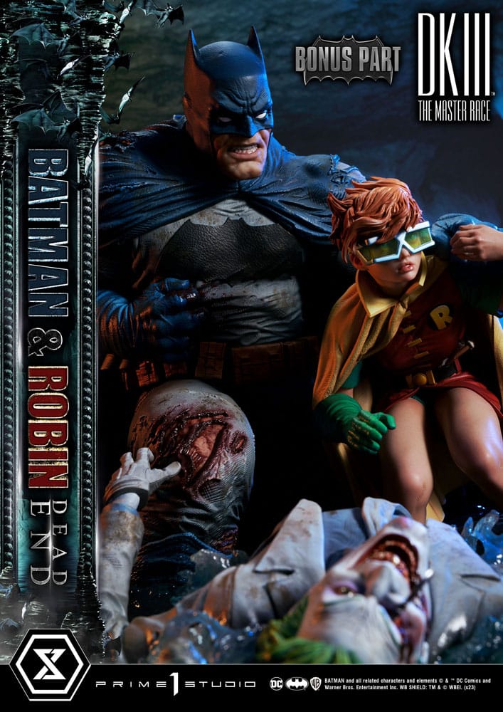 DC Comics statuette 1/4 Ultimate Premium Masterline Series Batman & Robin Dead End Ultimate Bonus Version 61 cm