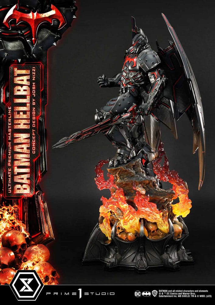 Batman statuette Ultimate Premium Masterline Series Hellbat Concept Design by Josh Nizzi Regular Version 76 cm