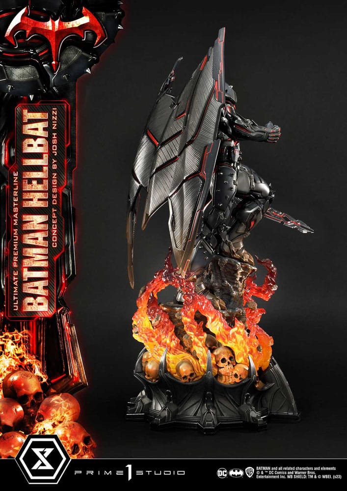 Batman statuette Ultimate Premium Masterline Series Hellbat Concept Design by Josh Nizzi Regular Version 76 cm