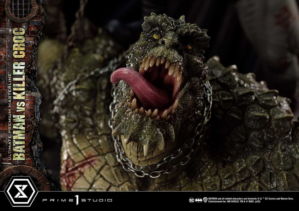 Batman statuette Ultimate Premium Masterline Series Batman Versus Killer Croc 71 cm