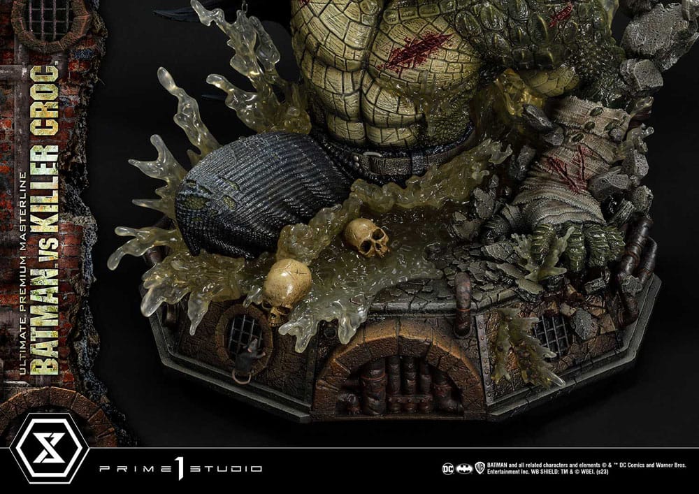 Batman statuette Ultimate Premium Masterline Series Batman Versus Killer Croc 71 cm