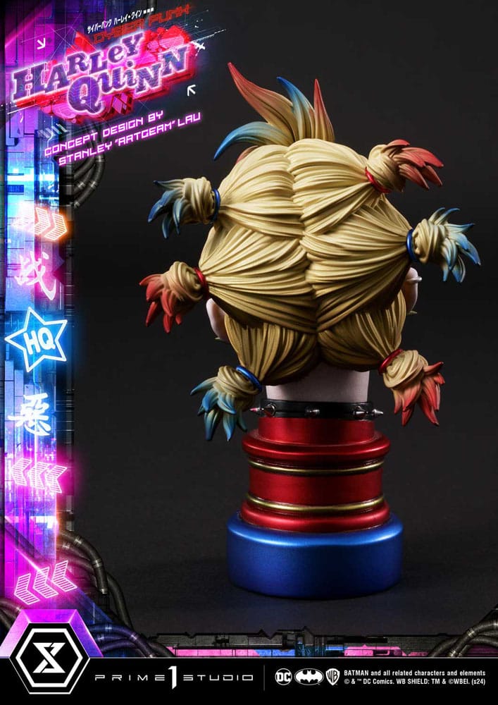 Batman statuette Ultimate Premium Masterline Series Cyberpunk Harley Quinn 60 cm