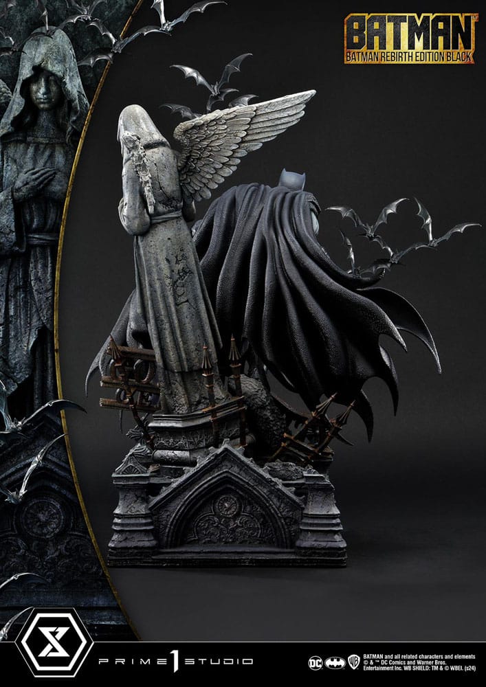 Batman statuette Ultimate Premium Masterline Series 1/4 Batman Rebirth Edition Black Deluxe Version 71 cm