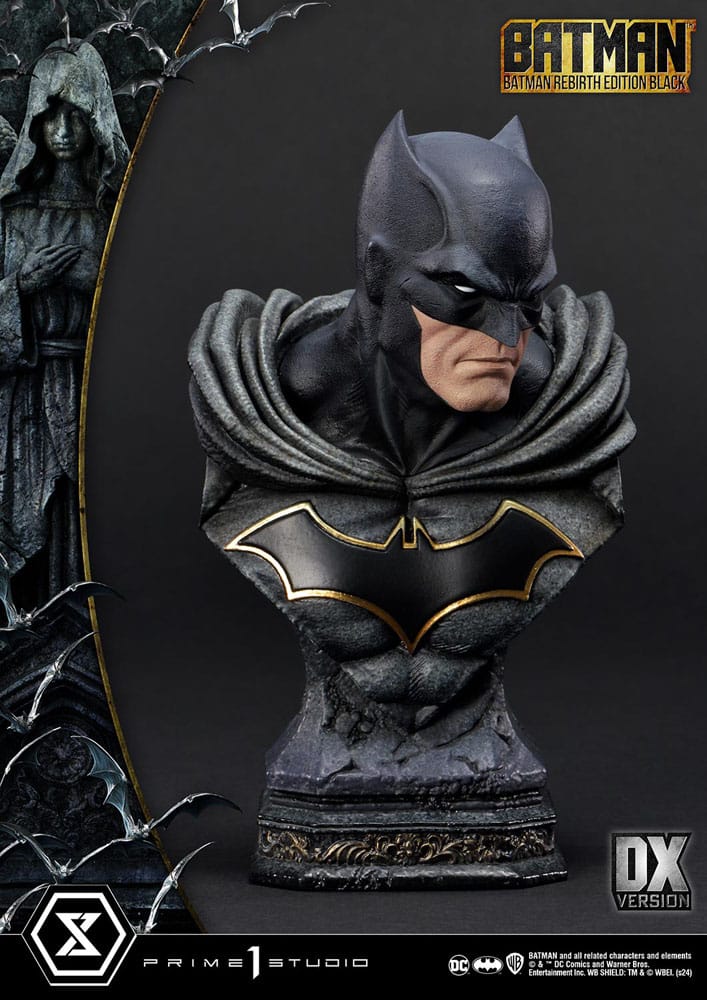 Batman statuette Ultimate Premium Masterline Series 1/4 Batman Rebirth Edition Black Deluxe Version 71 cm