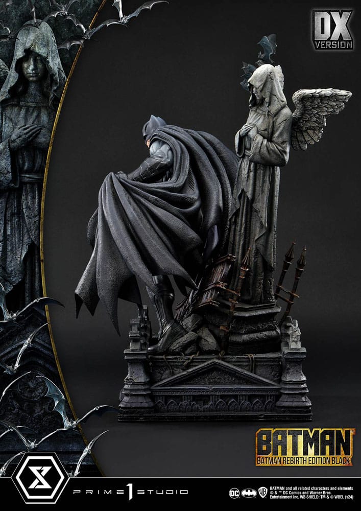 Batman statuette Ultimate Premium Masterline Series 1/4 Batman Rebirth Edition Black Deluxe Version 71 cm