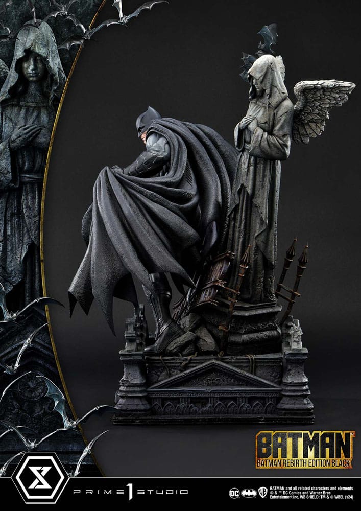 Batman statuette Ultimate Premium Masterline Series 1/4 Batman Rebirth Edition Black Deluxe Bonus Version 71 cm