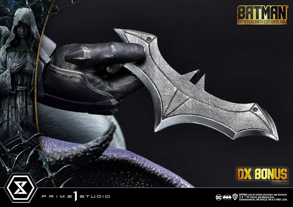 Batman statuette Ultimate Premium Masterline Series 1/4 Batman Rebirth Edition Black Deluxe Bonus Version 71 cm