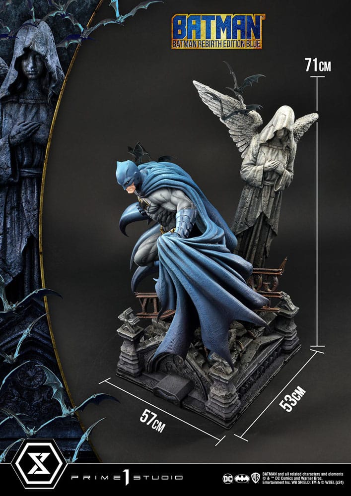 Batman statuette Ultimate Premium Masterline Series 1/4 Batman Rebirth Edition Blue Deluxe Bonus Version 71 cm