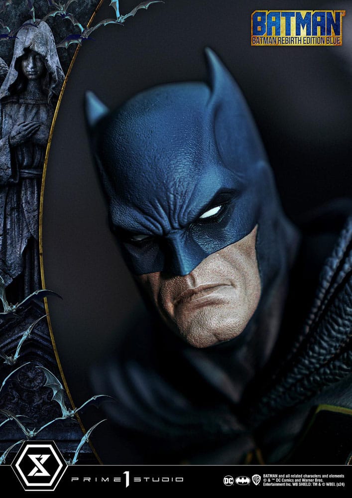 Batman statuette Ultimate Premium Masterline Series 1/4 Batman Rebirth Edition Blue Deluxe Bonus Version 71 cm
