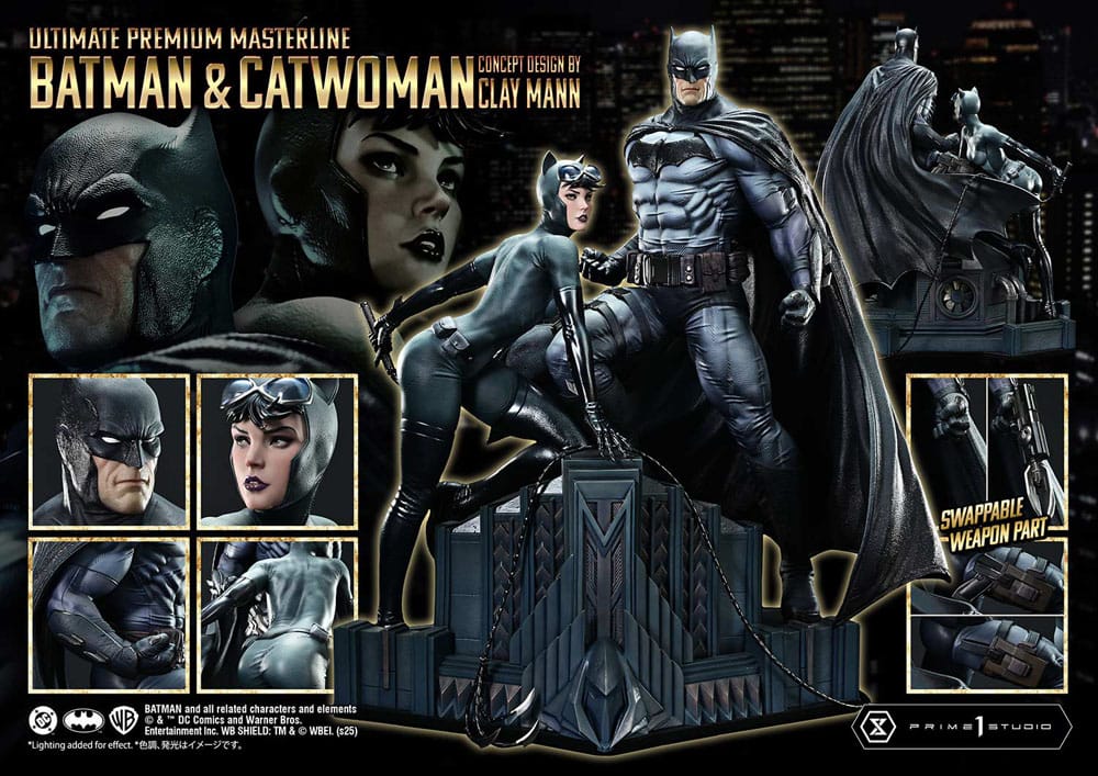 DC Comics statuette Ultimate Premium Masterline Series 1/4 Batman & Catwoman (Concept Design by Clay Mann) 56 cm