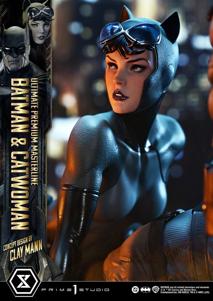 DC Comics statuette Ultimate Premium Masterline Series 1/4 Batman & Catwoman (Concept Design by Clay Mann) 56 cm