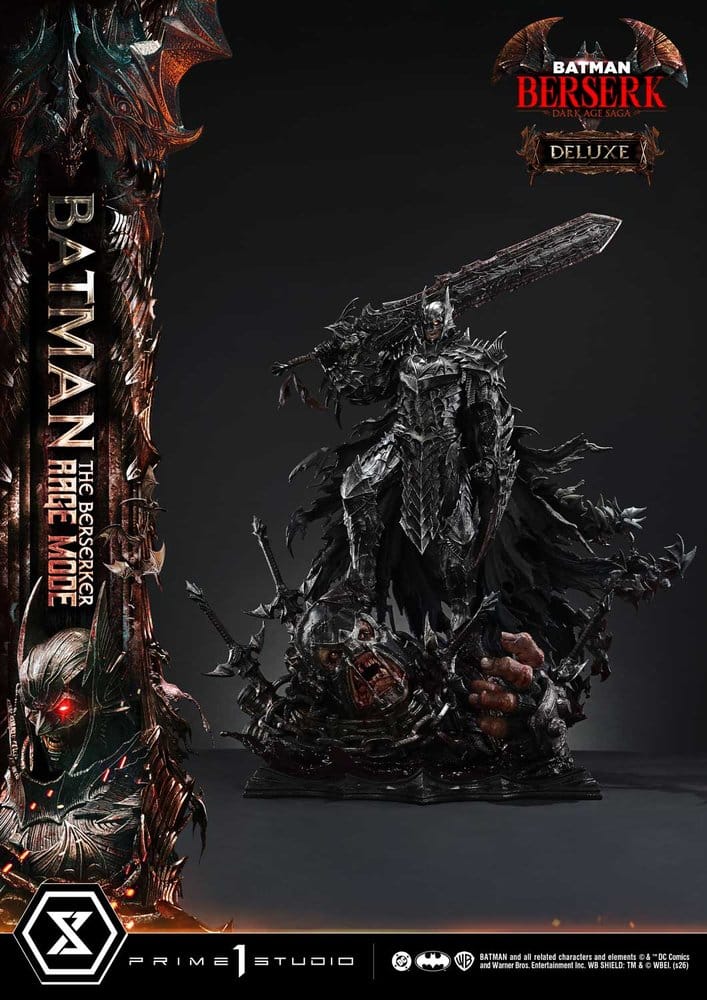 DC Comics statuette Ultimate Premium Masterline Series 1/4 Batman (Comics) Batman: The Berserker Rage Mode Deluxe Version 93 cm