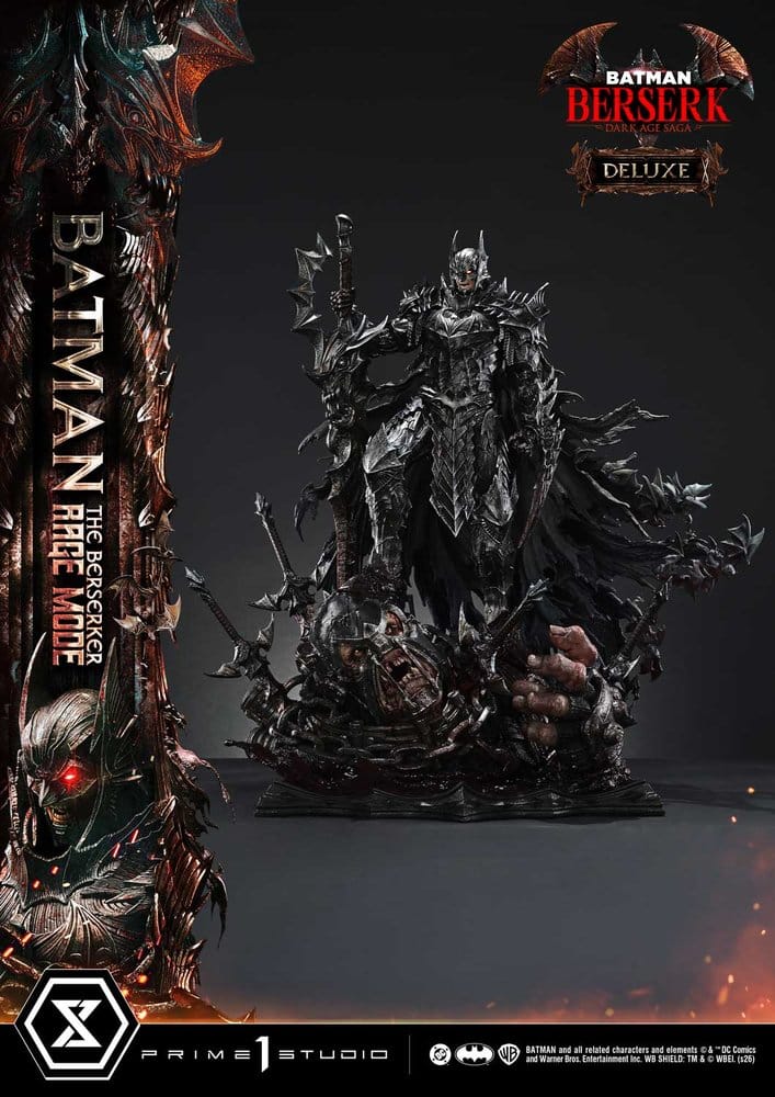 DC Comics statuette Ultimate Premium Masterline Series 1/4 Batman (Comics) Batman: The Berserker Rage Mode Deluxe Version 93 cm