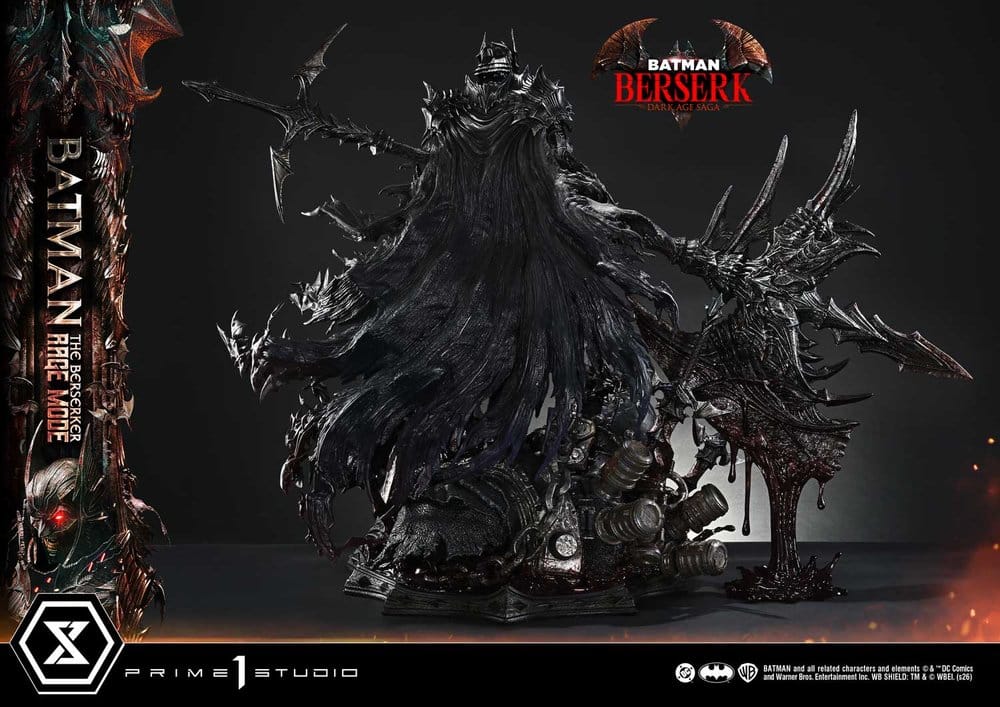 DC Comics statuette Ultimate Premium Masterline Series 1/4 Batman (Comics) Batman: The Berserker Rage Mode Deluxe Version 93 cm