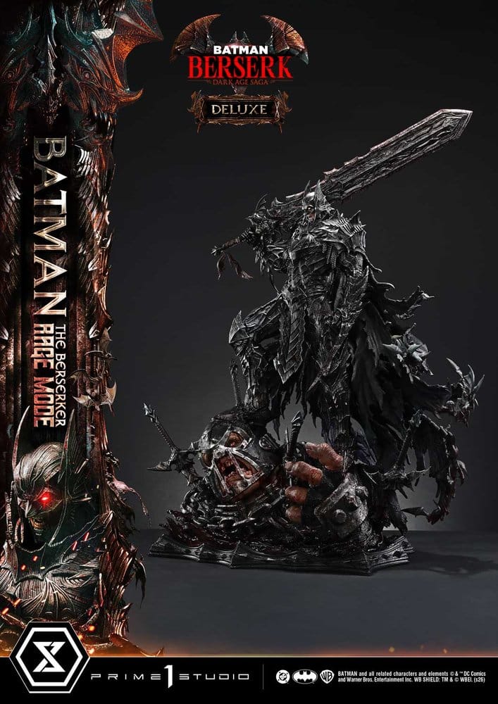 DC Comics statuette Ultimate Premium Masterline Series 1/4 Batman (Comics) Batman: The Berserker Rage Mode Deluxe Version 93 cm