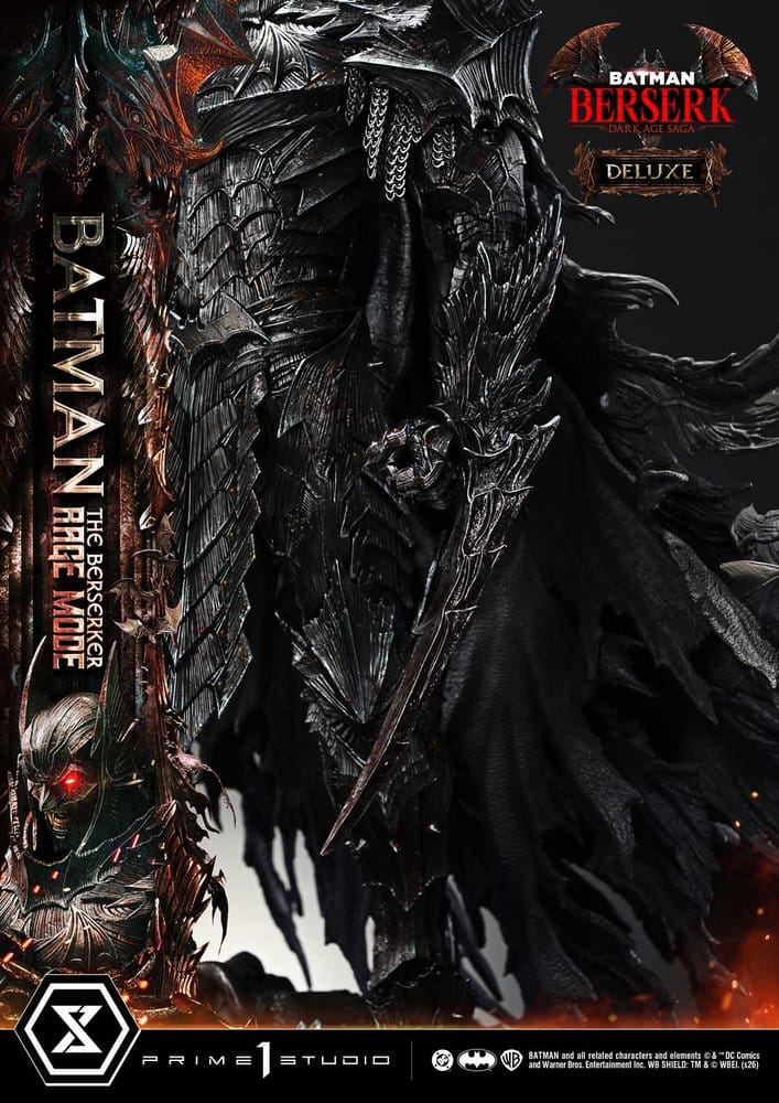 DC Comics statuette Ultimate Premium Masterline Series 1/4 Batman (Comics) Batman: The Berserker Rage Mode Deluxe Version 93 cm