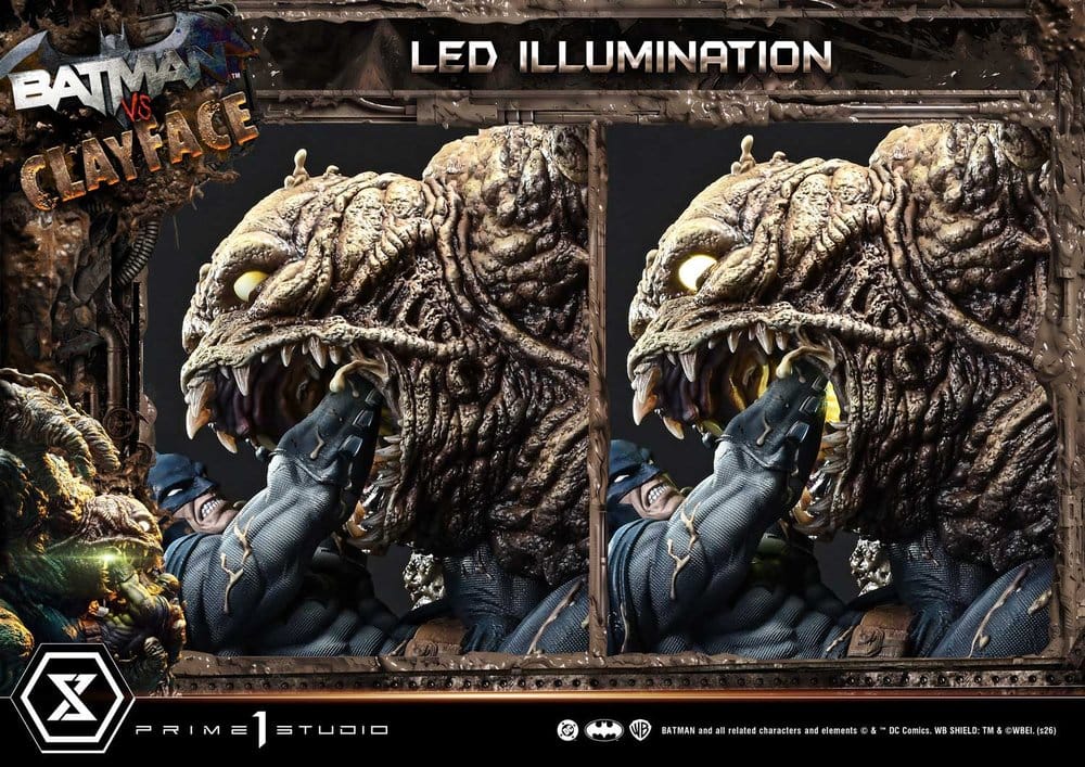 DC Comics Ultimate Premium Masterline Series statuette 1/4 Batman VS Clayface Deluxe Version 83 cm