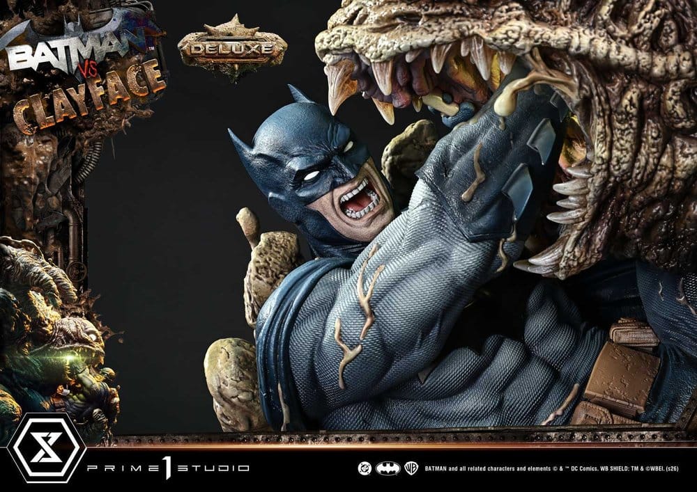 DC Comics Ultimate Premium Masterline Series statuette 1/4 Batman VS Clayface Deluxe Version 83 cm