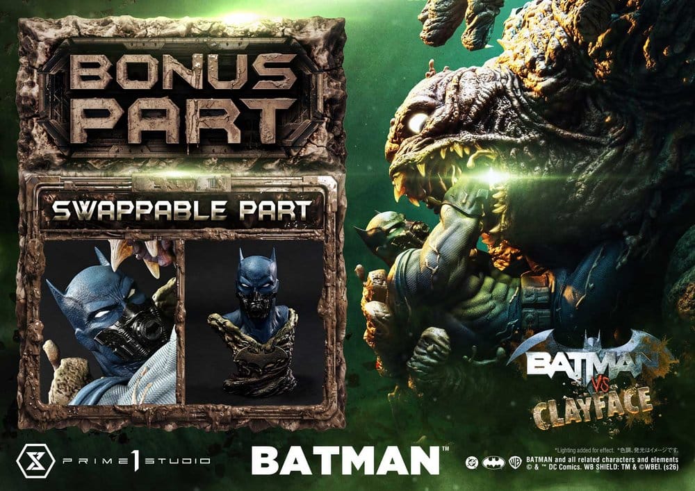 DC Comics Ultimate Premium Masterline Series statuette 1/4 Batman VS Clayface DX Bonus Version 83 cm