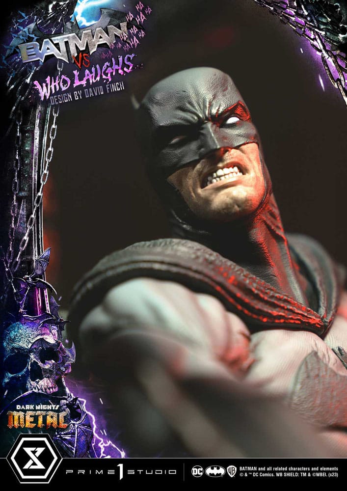 Dark Nights: Metal statuette Ultimate Premium Masterline Series 1/4 Batman VS Batman Who Laughs 67 cm