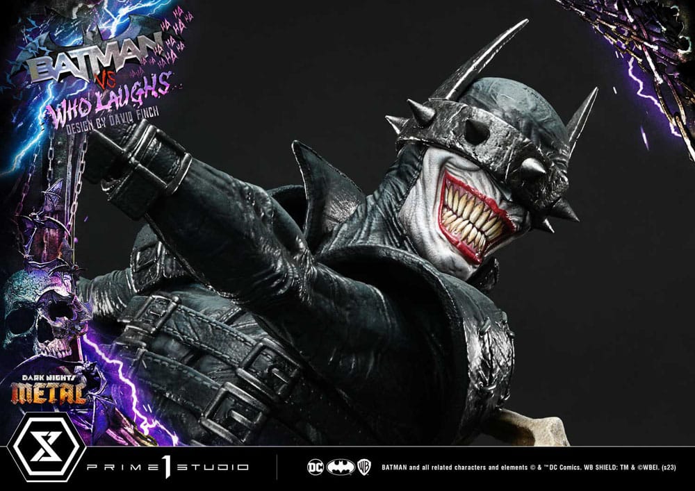 Dark Nights: Metal statuette Ultimate Premium Masterline Series 1/4 Batman VS Batman Who Laughs 67 cm