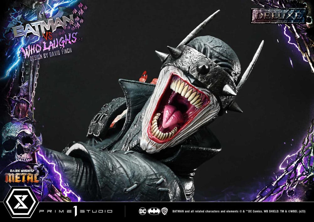 Dark Nights: Metal statuette Ultimate Premium Masterline Series 1/4 Batman VS Batman Who Laughs Deluxe Bonus Version 67 cm