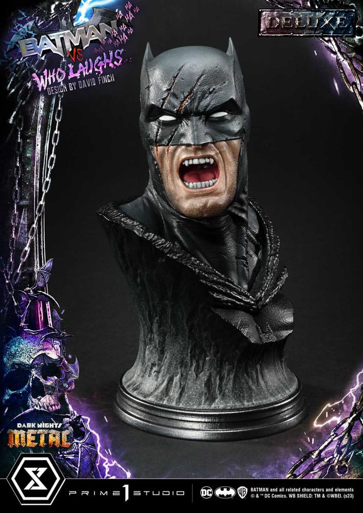 Dark Nights: Metal statuette Ultimate Premium Masterline Series 1/4 Batman VS Batman Who Laughs Deluxe Bonus Version 67 cm