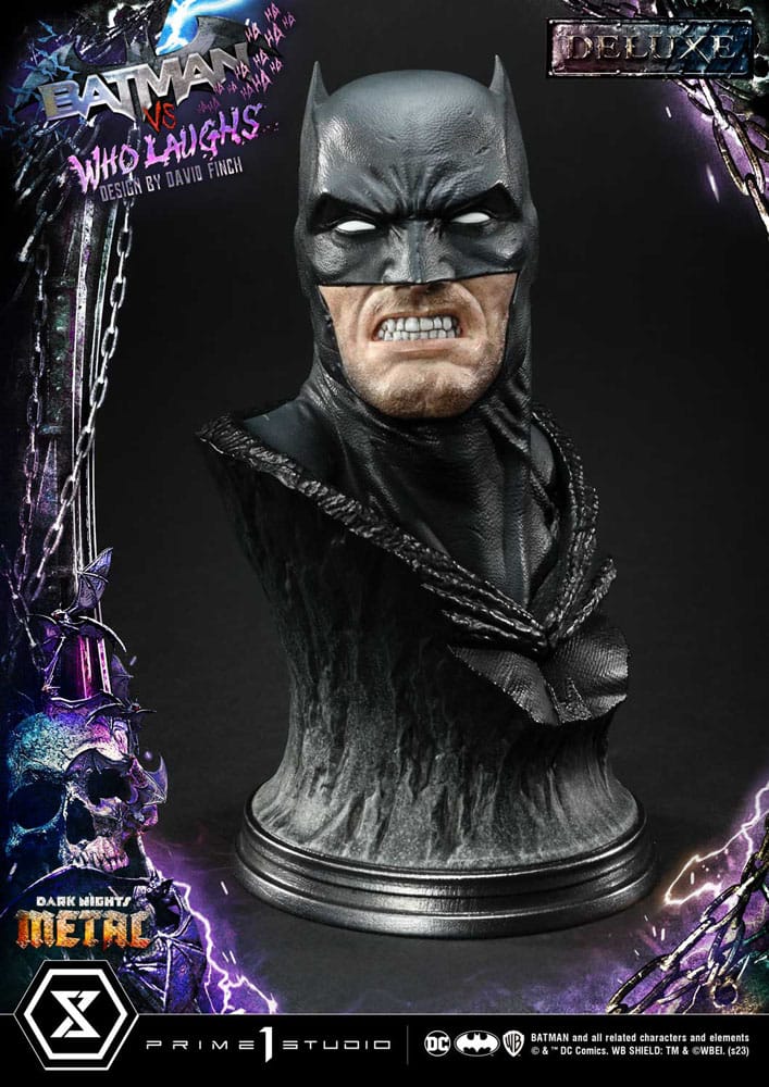 Dark Nights: Metal statuette Ultimate Premium Masterline Series 1/4 Batman VS Batman Who Laughs Deluxe Bonus Version 67 cm