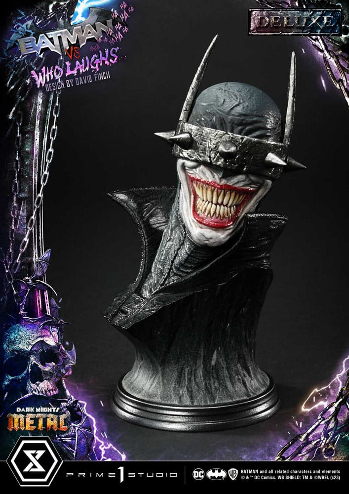 Dark Nights: Metal statuette Ultimate Premium Masterline Series 1/4 Batman VS Batman Who Laughs Deluxe Bonus Version 67 cm
