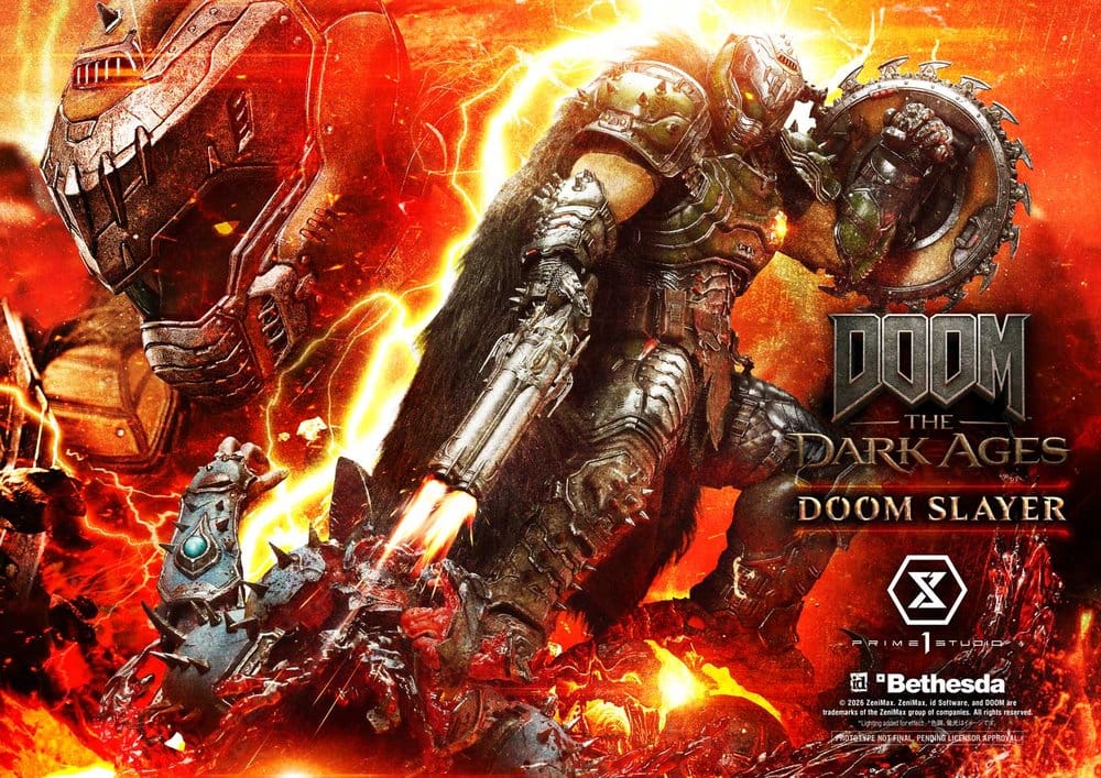 DOOM: The Dark Ages statuette Ultimate Premium Masterline Series 1/4 DOOM Slayer 77 cm
