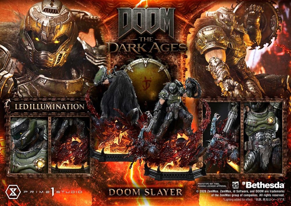DOOM: The Dark Ages statuette Ultimate Premium Masterline Series 1/4 DOOM Slayer 77 cm