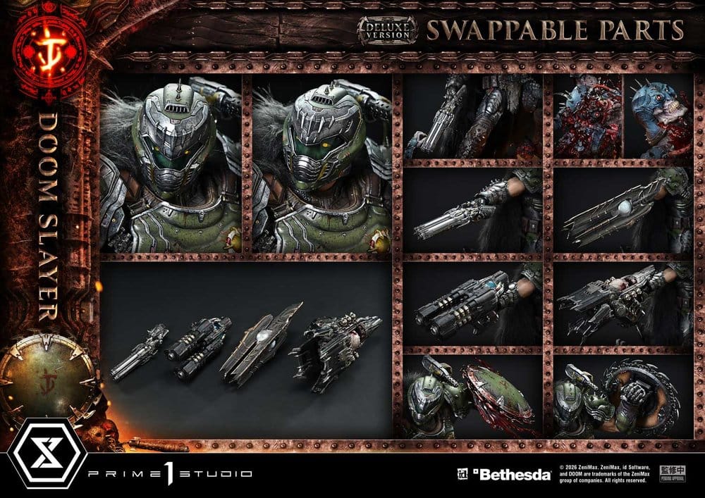 DOOM: The Dark Ages statuette Ultimate Premium Masterline Series 1/4 DOOM Slayer Deluxe Version 77 cm