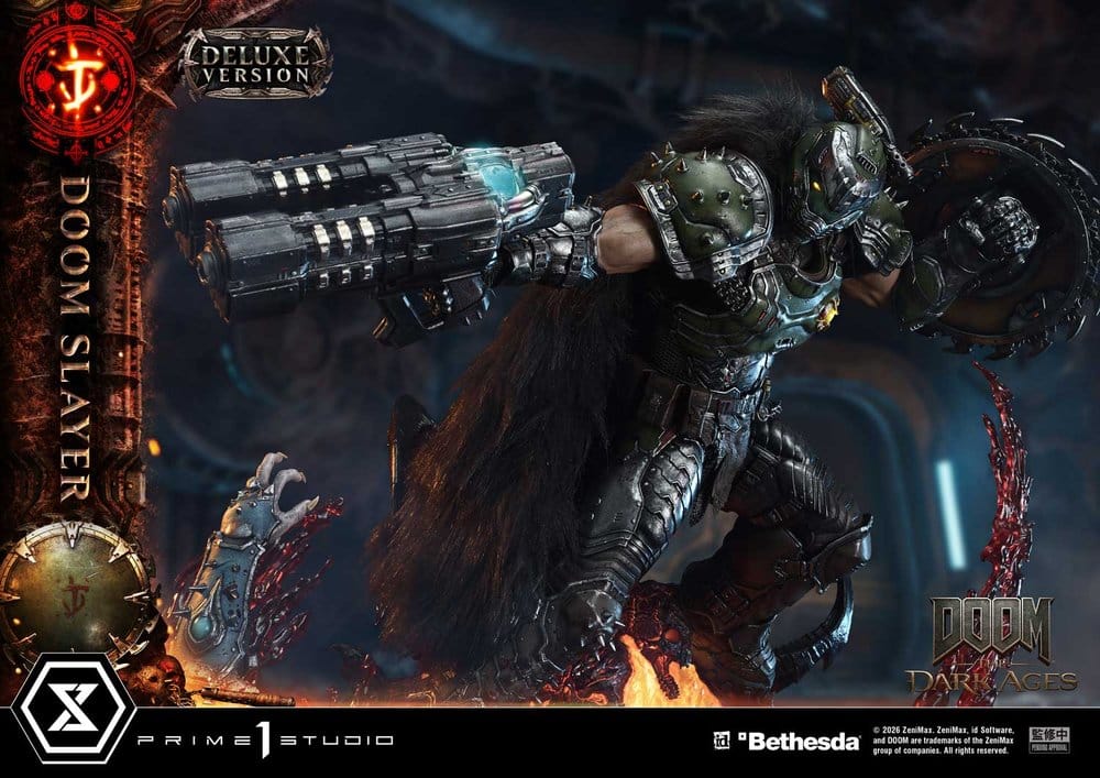 DOOM: The Dark Ages statuette Ultimate Premium Masterline Series 1/4 DOOM Slayer Deluxe Version 77 cm
