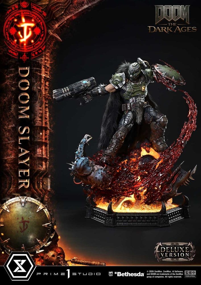 DOOM: The Dark Ages statuette Ultimate Premium Masterline Series 1/4 DOOM Slayer Deluxe Version 77 cm
