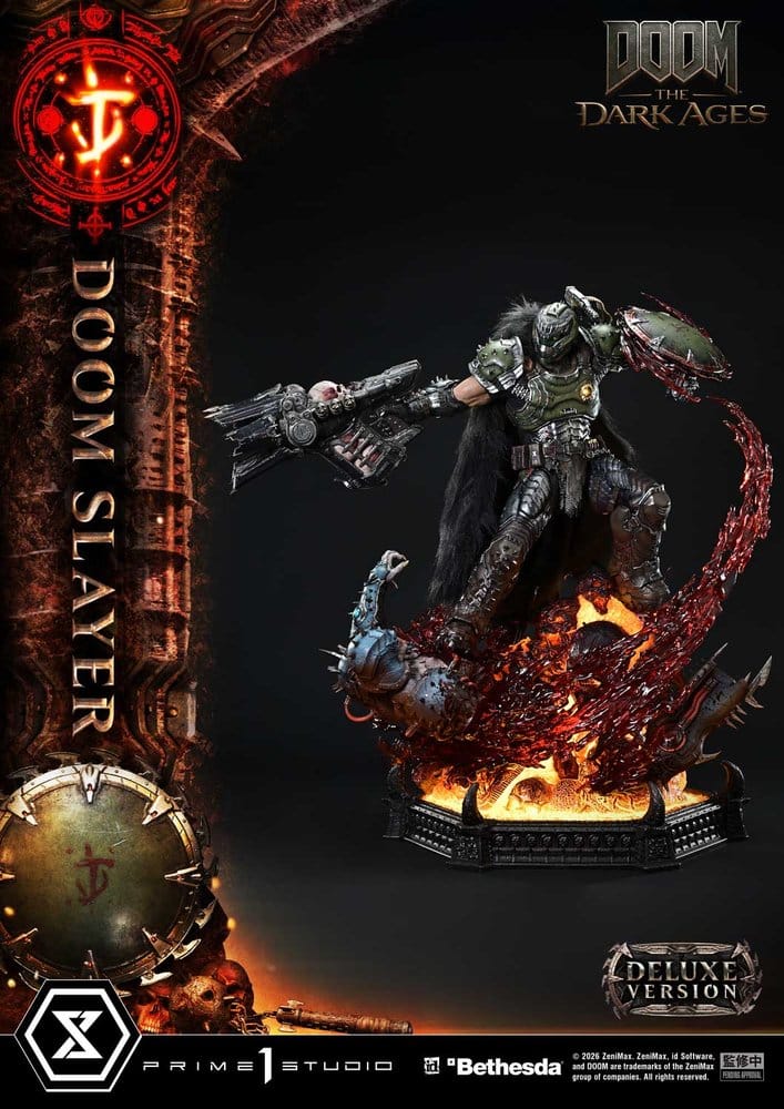 DOOM: The Dark Ages statuette Ultimate Premium Masterline Series 1/4 DOOM Slayer Deluxe Version 77 cm